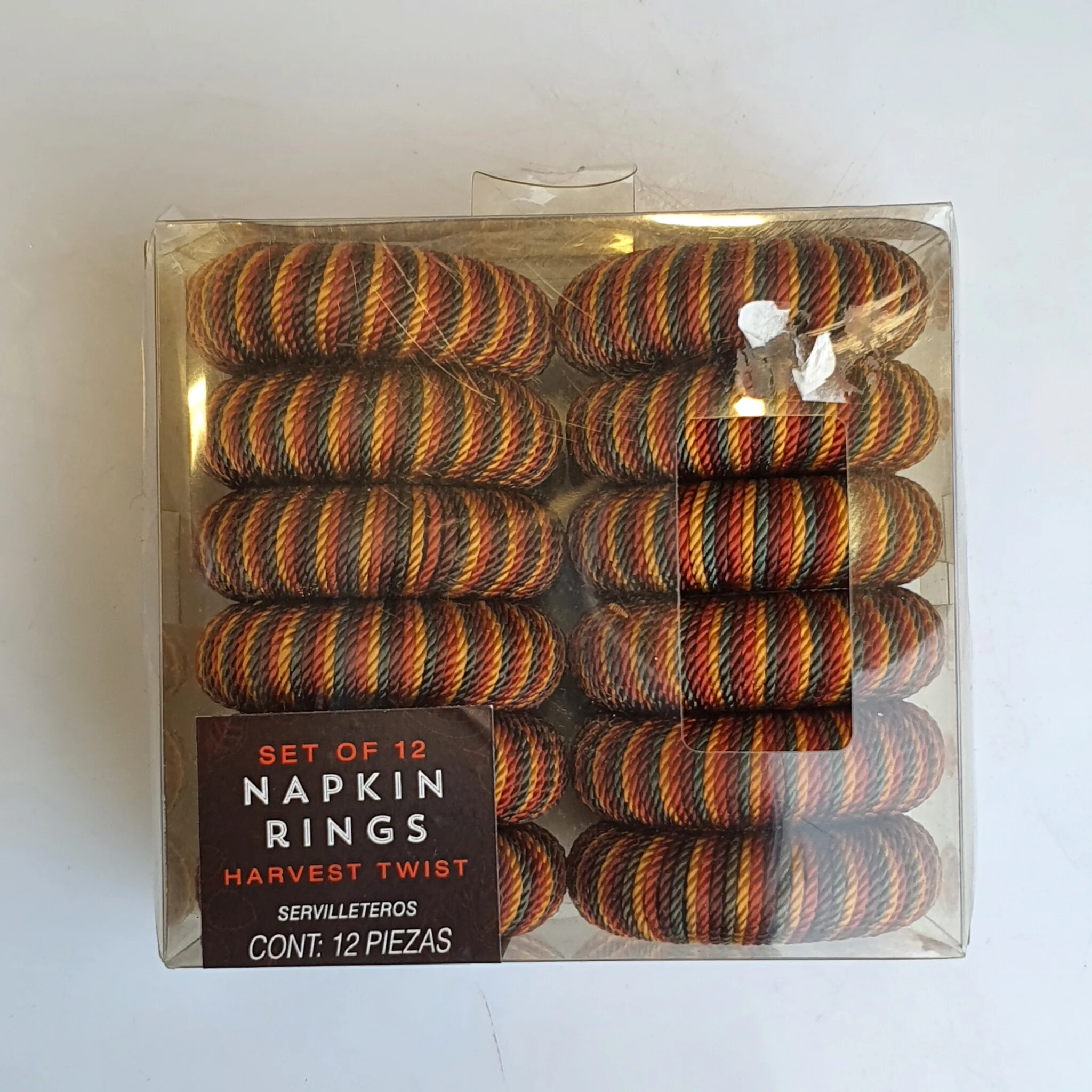 Striped Rope Napkin Rings Set Of Twelve — Kitchen and Dining prop for rent in Delhi NCR