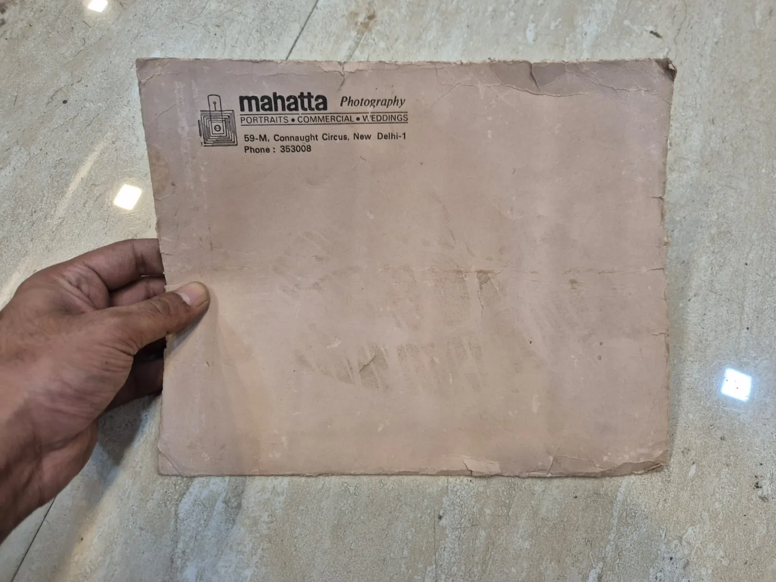 Mahatta Photography Vintage Tan Paper Envelope — Office and Stationery prop for rent in Delhi NCR