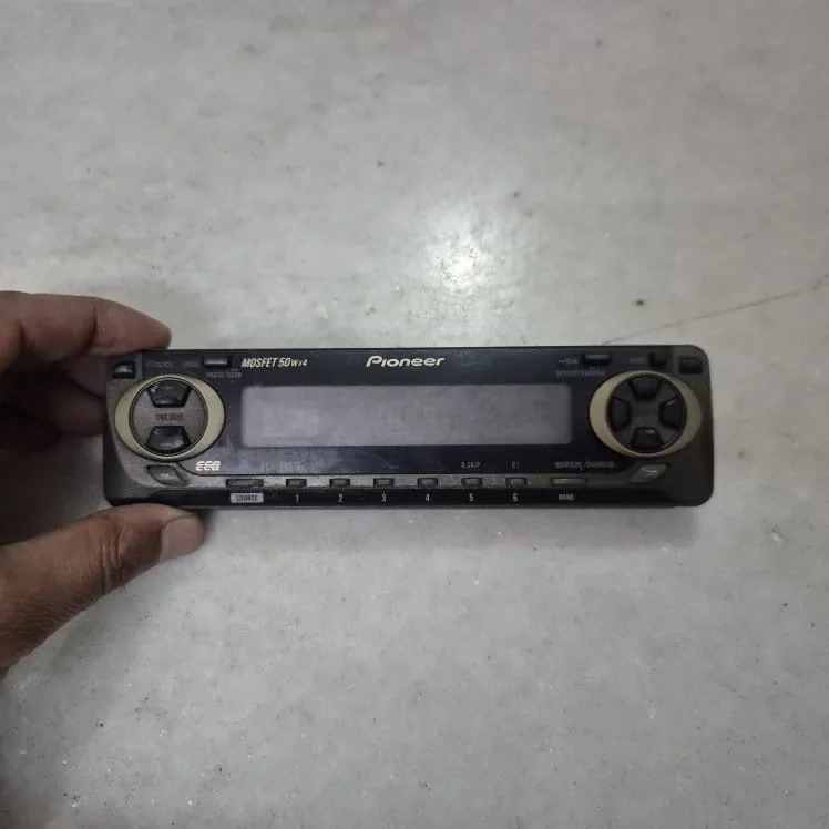Vintage Black Pioneer MOSFET 50W Car Stereo Detachable Faceplate — Tech and Electronics prop for rent in Delhi NCR