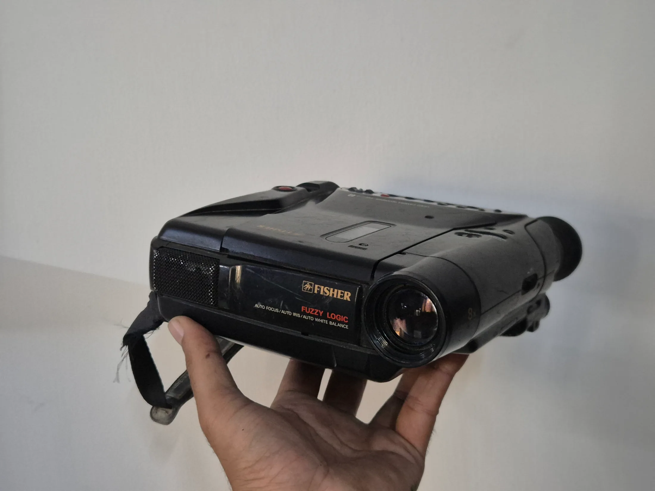 Black Fisher Fuzzy Logic Vintage Camcorder — Tech and Electronics prop for rent in Delhi NCR