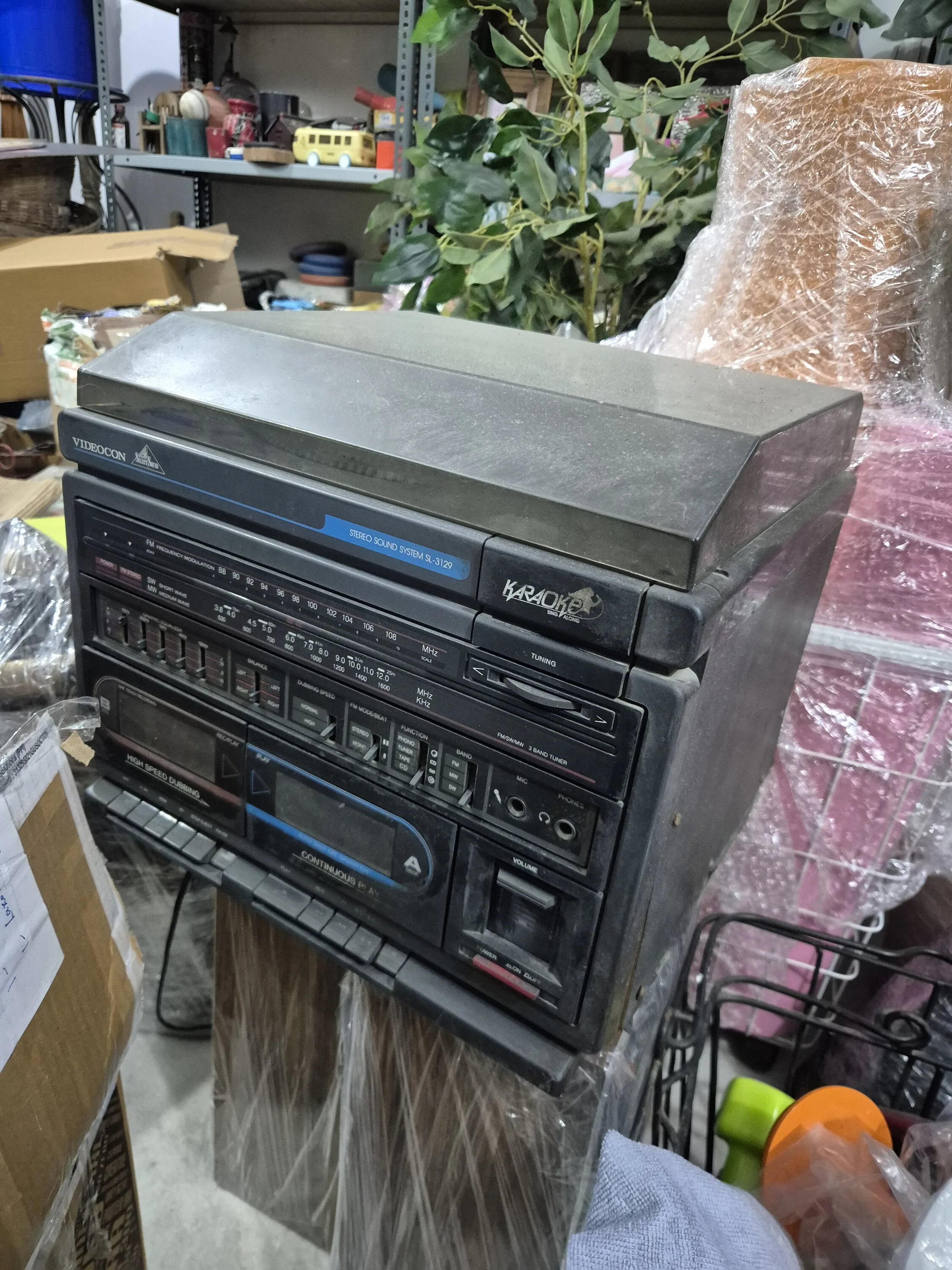 Vintage Stereo Cassette Deck Music System — Music and Sound prop for rent in Delhi NCR